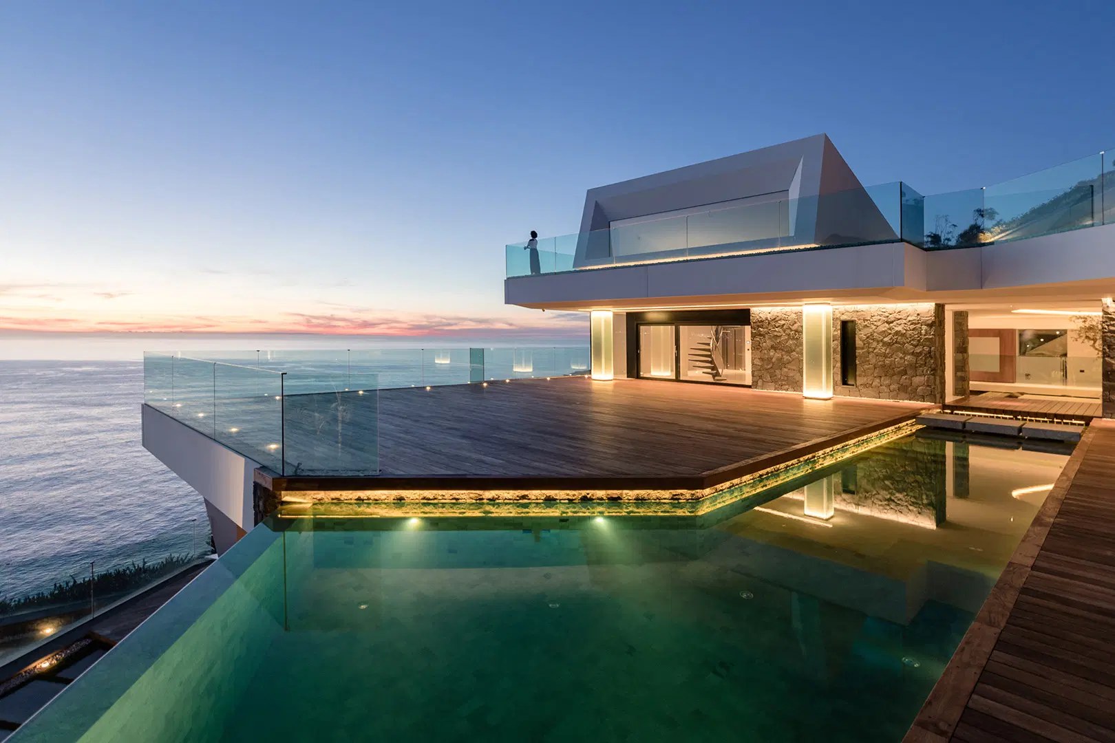 Completed luxury home representing closing day